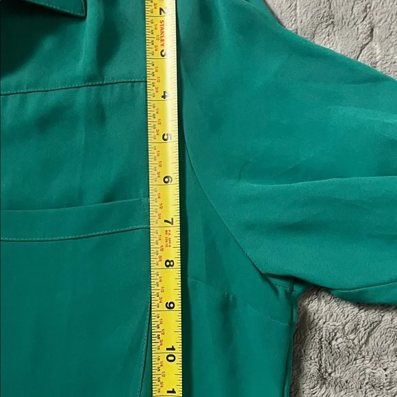 Express Emerald Green Button-Down Shirt - Picture 7 of 8